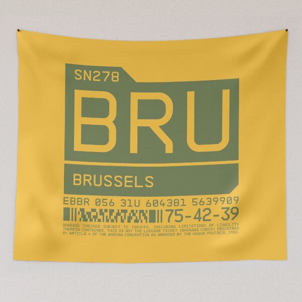 Item preview, Luggage Tag C - BRU Brussels Belgium designed and sold by VoodooCircus.