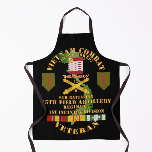 Artikelvorschau, Armee - Vietnam-Kampfveteran - 6. Bataillon, 15. Artillerie - 1. Infanteriedivision, Breite 105 mm entworfen und verkauft von Military Insignia Products.
