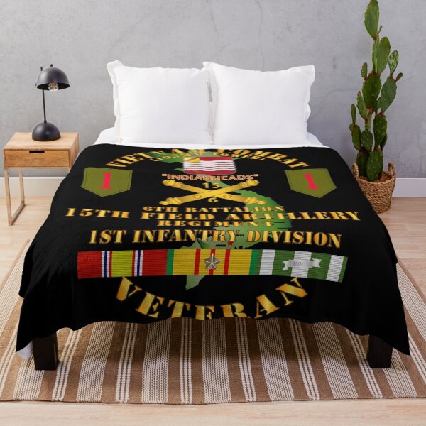 Artikelvorschau, Armee - Vietnam-Kampfveteran - 6. Bataillon, 15. Artillerie - 1. Infanteriedivision, Breite 105 mm entworfen und verkauft von Military Insignia Products.