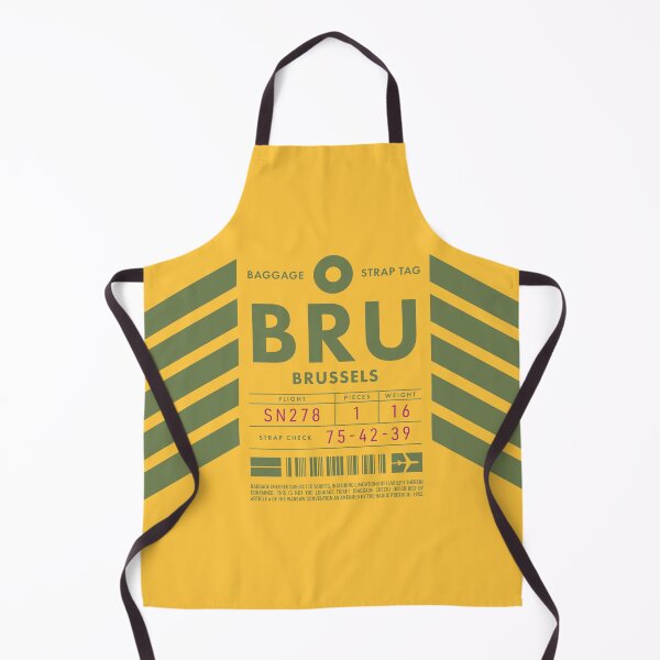 Artikelvorschau, Luggage Tag D - BRU Brussels Belgium entworfen und verkauft von VoodooCircus.