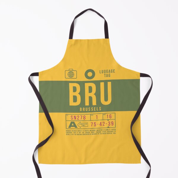 Artikelvorschau, Luggage Tag B - BRU Brussels Belgium entworfen und verkauft von VoodooCircus.
