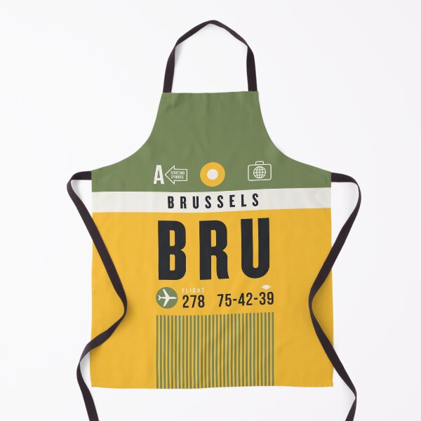 Artikelvorschau, Luggage Tag A - BRU Brussels Belgium entworfen und verkauft von VoodooCircus.