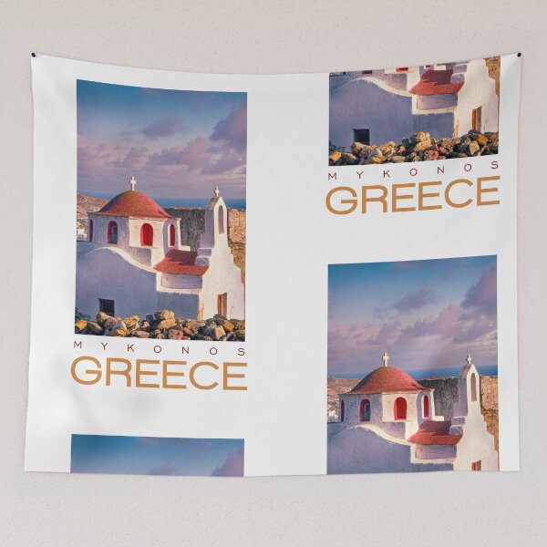 Item preview, Mykonos Greece Poster No.5 designed and sold by angelisart.