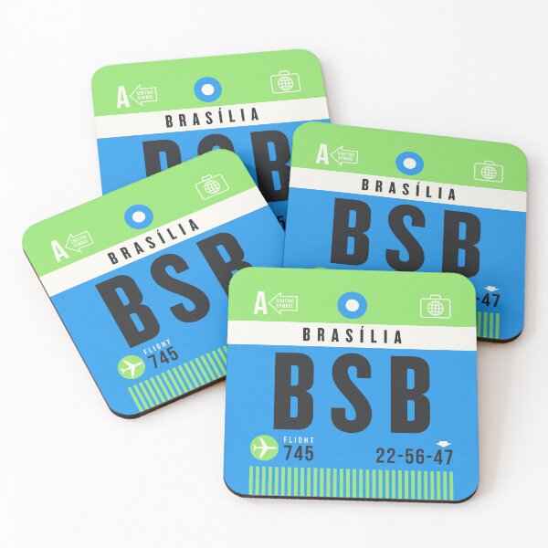 Artikelvorschau, Luggage Tag A - BSB Brasilia Brazil entworfen und verkauft von VoodooCircus.