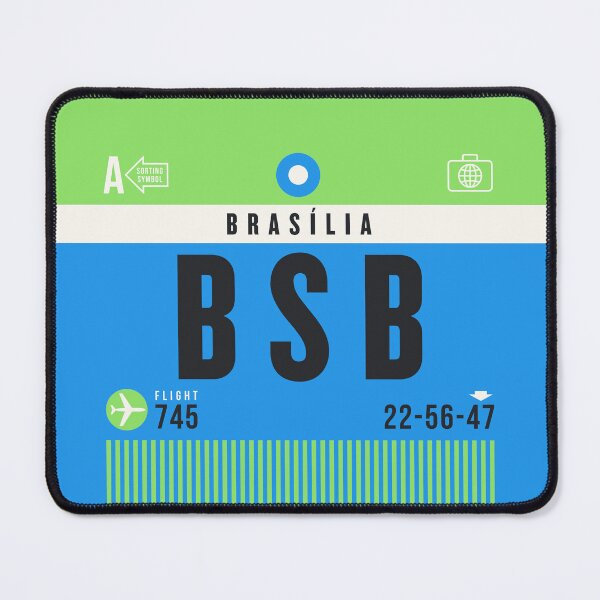 Item preview, Luggage Tag A - BSB Brasilia Brazil designed and sold by VoodooCircus.
