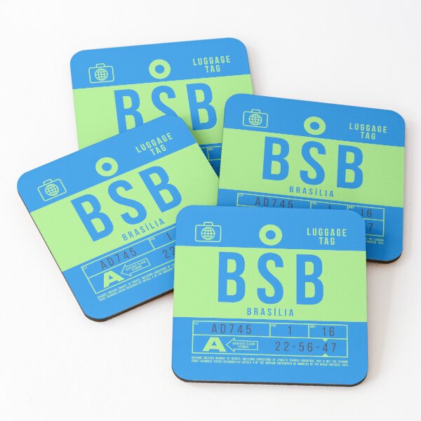 Artikelvorschau, Luggage Tag B - BSB Brasilia Brazil entworfen und verkauft von VoodooCircus.