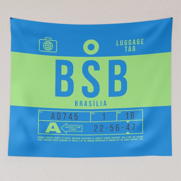 Item preview, Luggage Tag B - BSB Brasilia Brazil designed and sold by VoodooCircus.