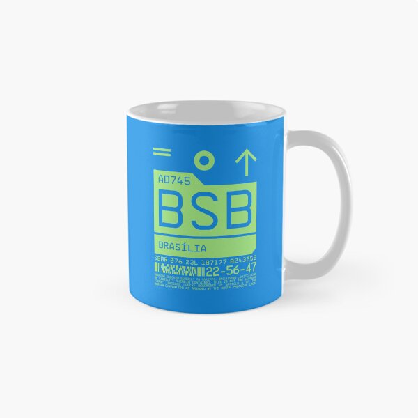 Aperçu de l'œuvre Luggage Tag C - BSB Brasilia Brazil créée et vendue par VoodooCircus.