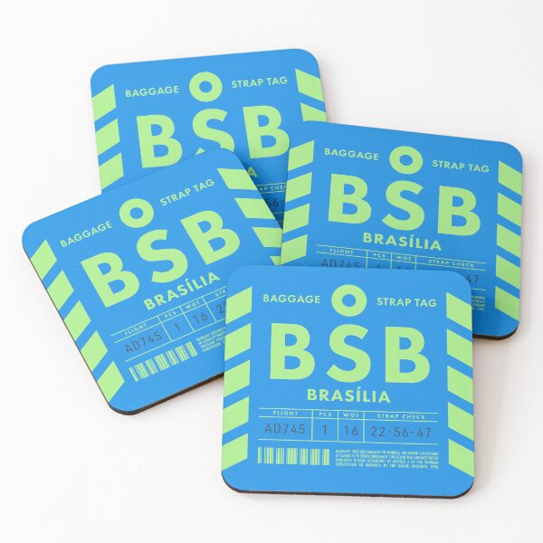 Artikelvorschau, Luggage Tag D - BSB Brasilia Brazil entworfen und verkauft von VoodooCircus.