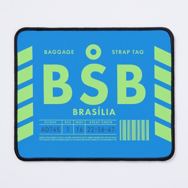 Item preview, Luggage Tag D - BSB Brasilia Brazil designed and sold by VoodooCircus.