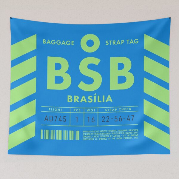 Item preview, Luggage Tag D - BSB Brasilia Brazil designed and sold by VoodooCircus.