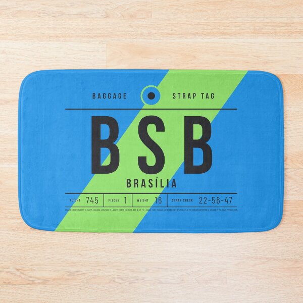 Item preview, Luggage Tag E - BSB Brasilia Brazil designed and sold by VoodooCircus.