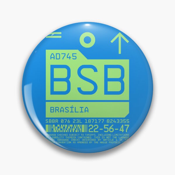 Item preview, Luggage Tag C - BSB Brasilia Brazil designed and sold by VoodooCircus.