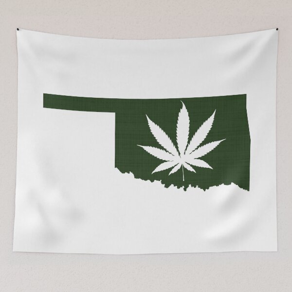 Item preview, Marijuana Leaf Oklahoma designed and sold by surgedesigns.
