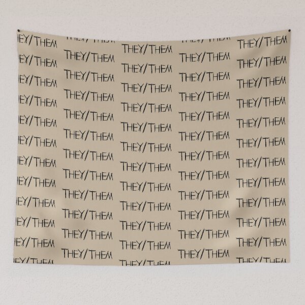 Item preview, They/Them Pronouns designed and sold by kiippers.