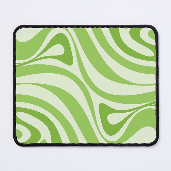 Item preview, New Groove Retro Swirl Abstract Pattern Lime Green designed and sold by kierkegaard.
