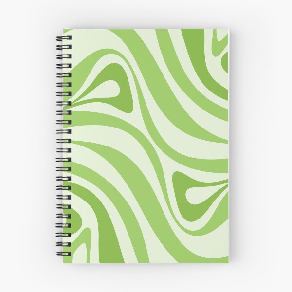 Item preview, New Groove Retro Swirl Abstract Pattern Lime Green designed and sold by kierkegaard.