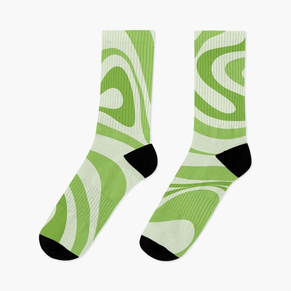 Item preview, New Groove Retro Swirl Abstract Pattern Lime Green designed and sold by kierkegaard.