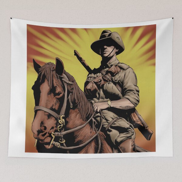 Aperçu de l'œuvre ANZAC - Cheval léger d'Austrlian créée et vendue par Colin Wells.