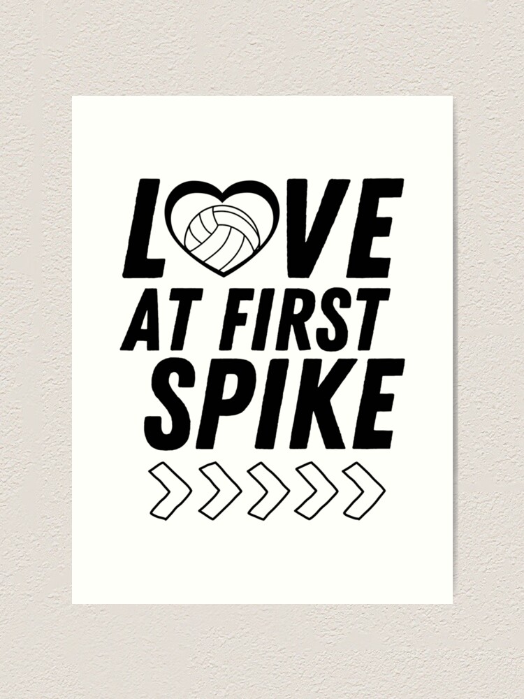 "Love At First Spike Volleyball Puns Short Volleyball Puns Beach