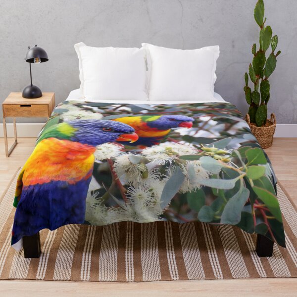 Item preview, Rainbow Lorikeet Love, Australian Birds, Bright and Colorful Birds with personality and sparkle designed and sold by Orianah.