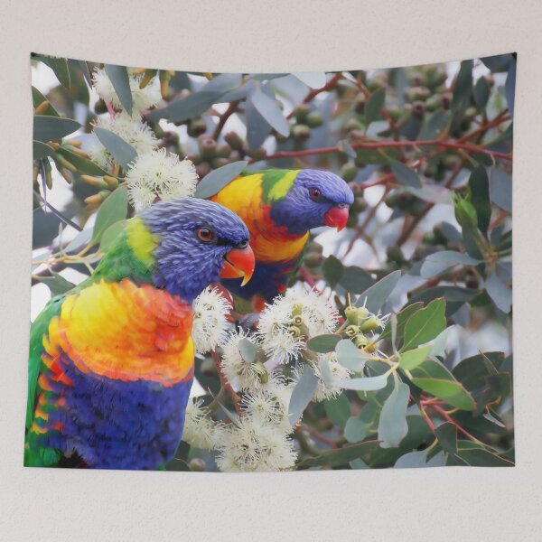 Item preview, Rainbow Lorikeet Love, Australian Birds, Bright and Colorful Birds with personality and sparkle designed and sold by Orianah.