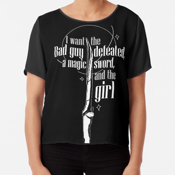 Magic Sword and the Girl Chiffon Top