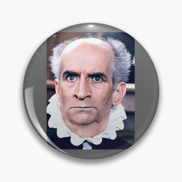 Artikelvorschau, Louis de Funes French Actor Portrait Classic entworfen und verkauft von OpalBartell.
