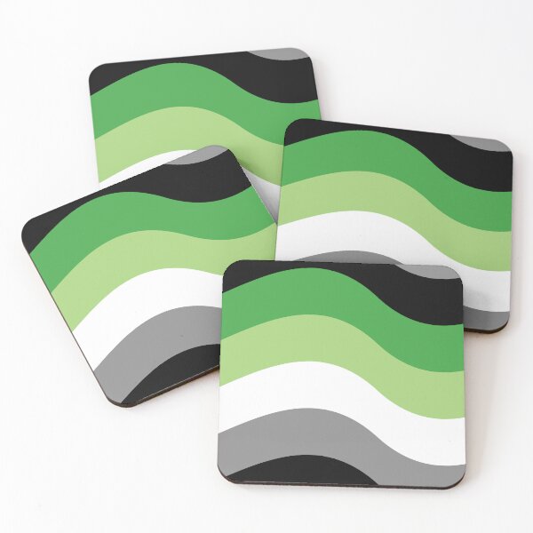 Item preview, Aro Pride Flag (Wavy) designed and sold by asexualmemes.