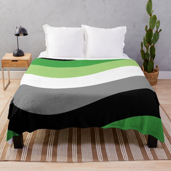 Item preview, Aro Pride Flag (Wavy) designed and sold by asexualmemes.