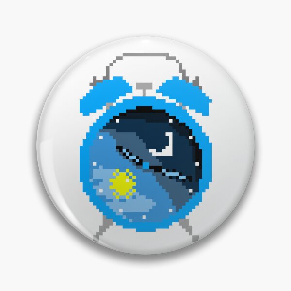 Item preview, Copy of Copy of cryptopunk cheerful blue alarm clock, NFT art designed and sold by vilma3000.