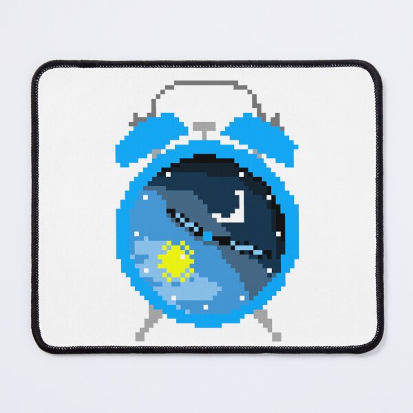Item preview, Copy of Copy of cryptopunk cheerful blue alarm clock, NFT art designed and sold by vilma3000.