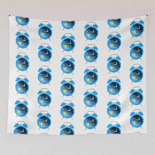 Item preview, Copy of Copy of cryptopunk cheerful blue alarm clock, NFT art designed and sold by vilma3000.