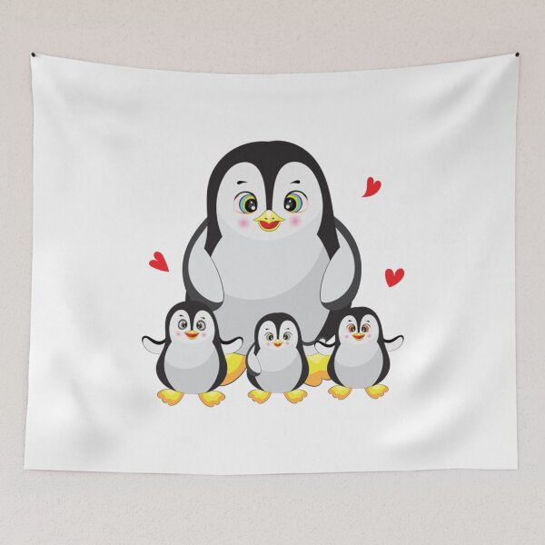 Aperçu de l'œuvre Lovely penguin family créée et vendue par kels-choo.