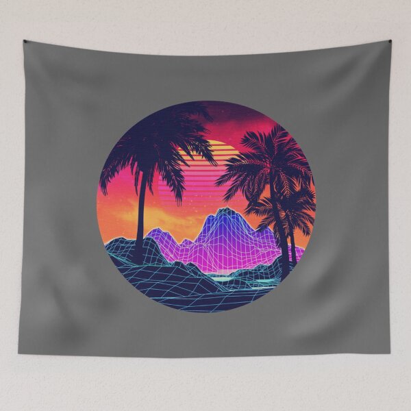 Item preview, 80s Vaprwave rocks and palm trees design Classic designed and sold by VictorKoelpin.