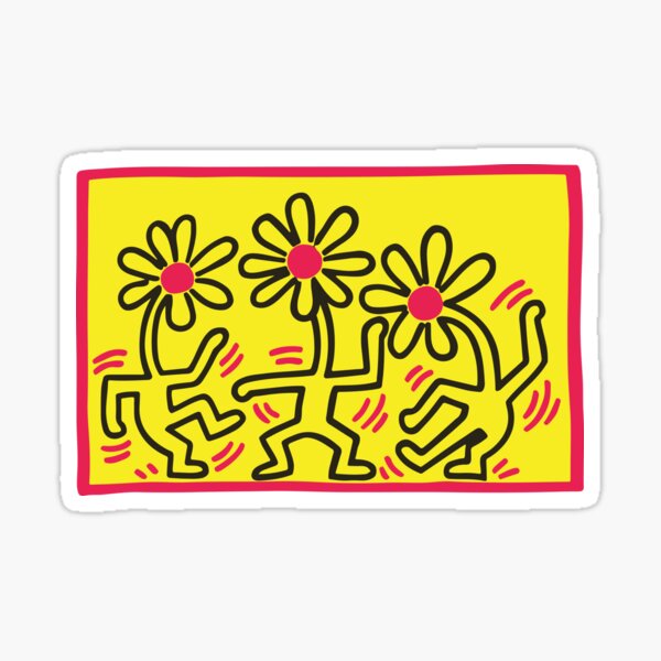 Three Flowers Sticker