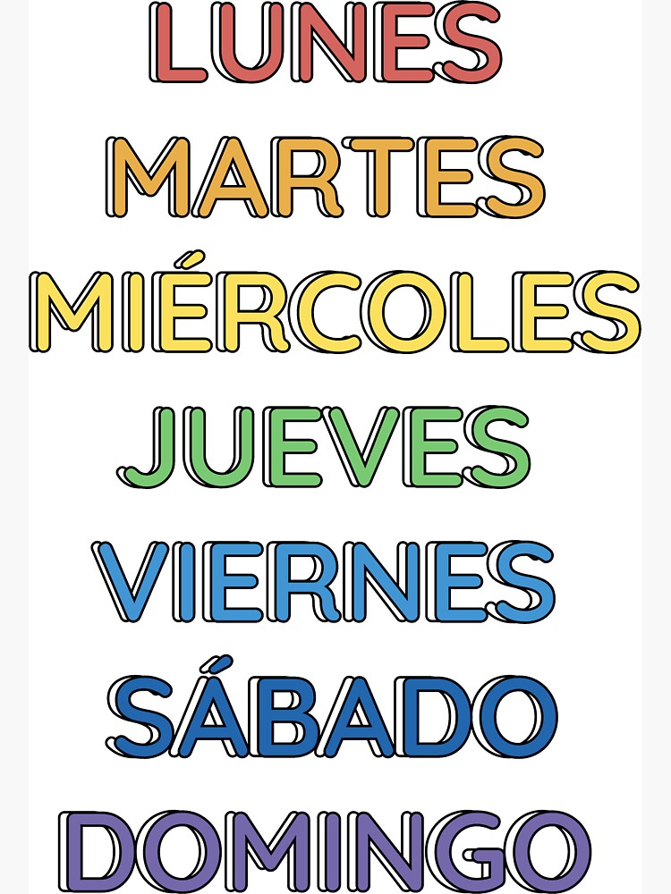 Martes Tuesday Days of the Week In Spanish Dias De La Semana T-Shirt