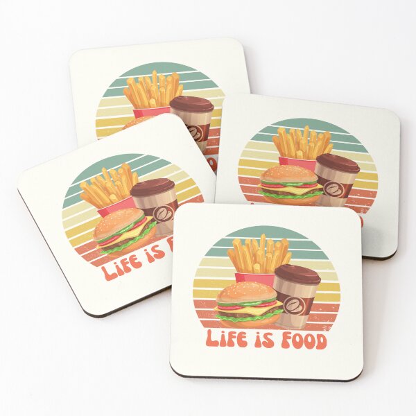 Item preview, Life Is Food | Burgers Fries And Coffee designed and sold by SpeakLifeHQ.