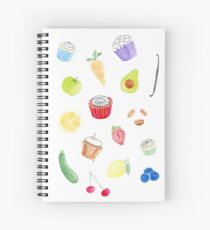 Cupcakes Pattern Spiral Notebook