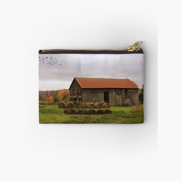 Item preview, Hay Bales Near a Country Barn designed and sold by SummerJade.