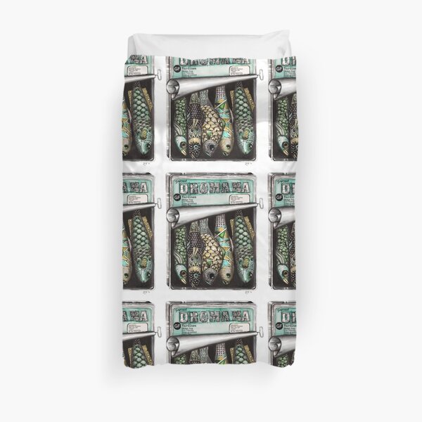 Gourmet sardines Duvet Cover