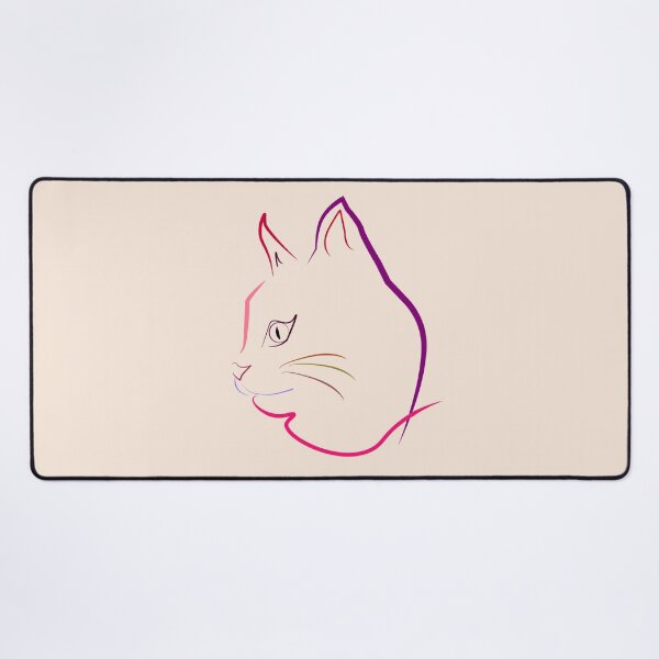 Item preview, Line Art Cat's face designed and sold by ErmessThiings.