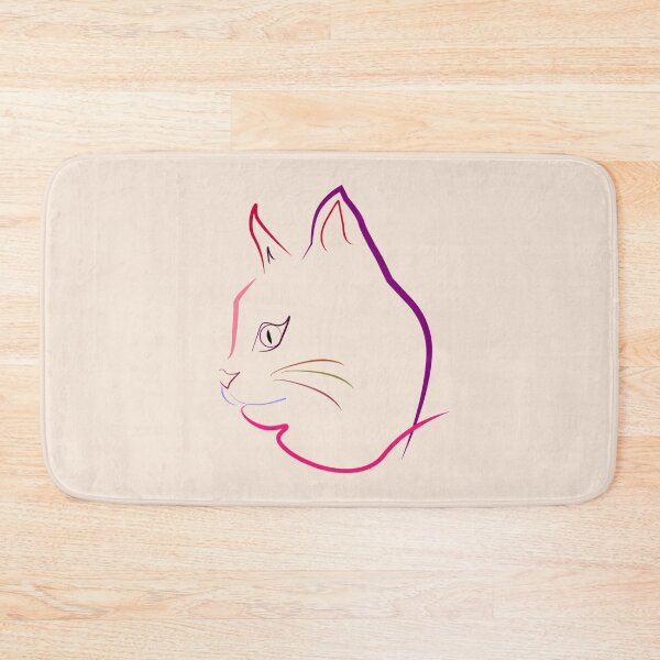 Item preview, Line Art Cat's face designed and sold by ErmessThiings.