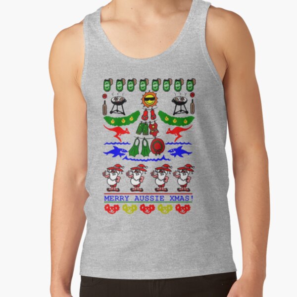 AUSSIE XMAS UGLY SWEATER DESIGN Tank Top