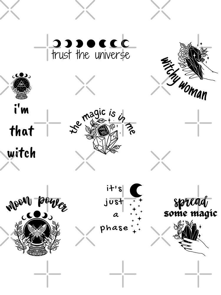 Witch Stuff Sticker Pack, Witch Pack, Witchy Woman, Just Like Magic,  Sorceress Tools, Pastel Witch Aesthetic Art Board Print for Sale by  Black11Flamingo