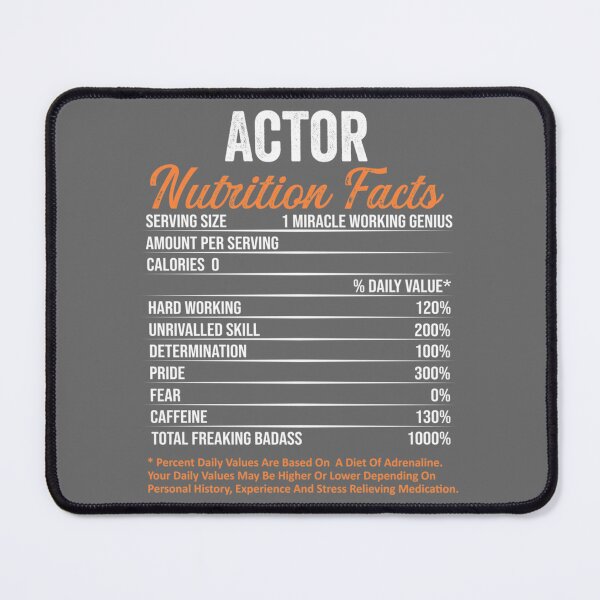Item preview, Actor Nutrition Facts Funny Gift ideas Classic designed and sold by CamdenSipes00.