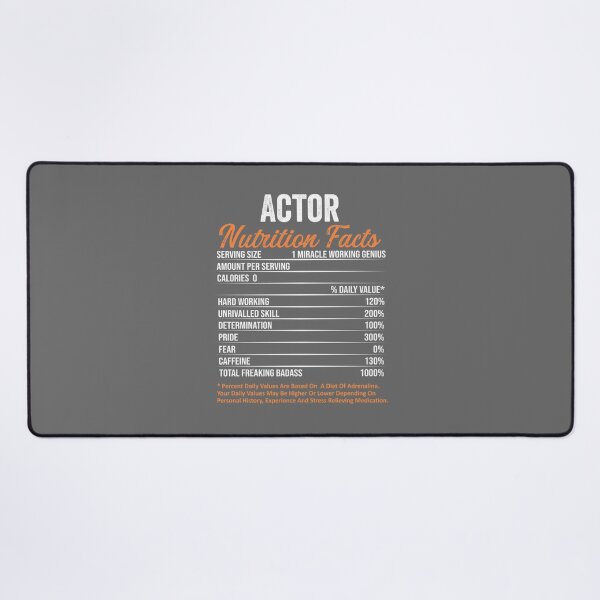 Item preview, Actor Nutrition Facts Funny Gift ideas Classic designed and sold by CamdenSipes00.