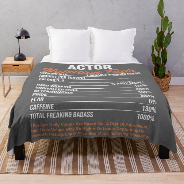 Item preview, Actor Nutrition Facts Funny Gift ideas Classic designed and sold by CamdenSipes00.