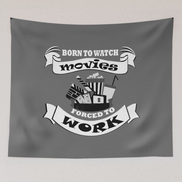 Item preview, love movies & cinema ,hate work Essential designed and sold by OpalBartell.