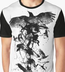 Schwarze Krähe Grafik T-Shirt